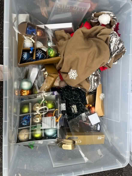 Photo of free Christmas decorations and tree stand (Fairfield Park) #2
