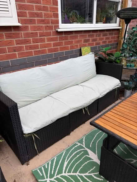 Photo of free Black rattan pvc garden set (Chellaston derby) #3