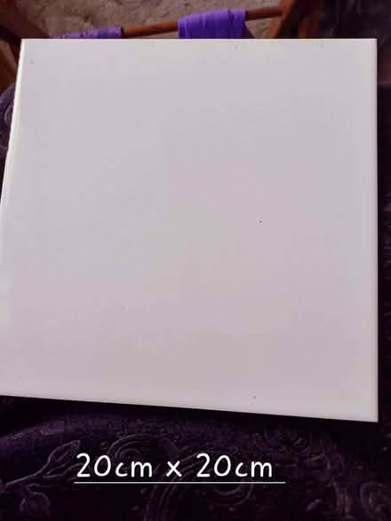 Photo of free 12 White Floor Tiles & 20 Border Tiles (Ettingshall WV4) #3