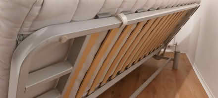 Photo of free Classic IKEA 3-seater folding sofa/bed (silver/grey) (Pimlico SW1V) #2