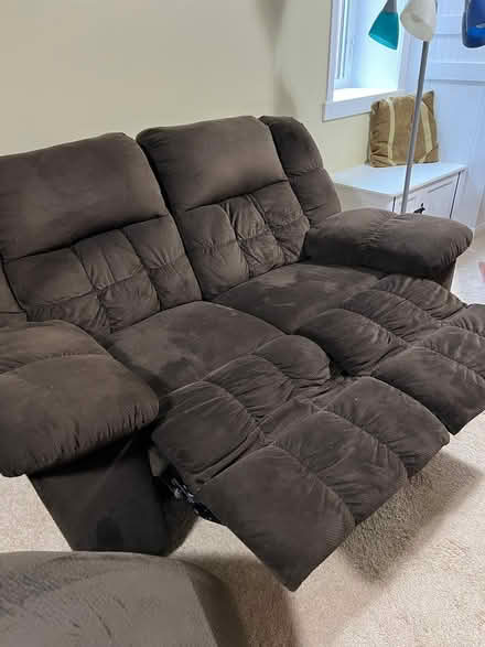 Photo of free Reclining loveseat (Brooklyn Center) #2