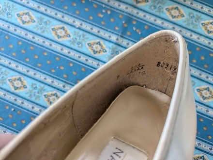 Photo of free Narrow white shoes (near Old Town Gaithersburg) #2