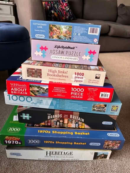 Photo of free 8 x jigsaw puzzles (UpperHale GU9) #1