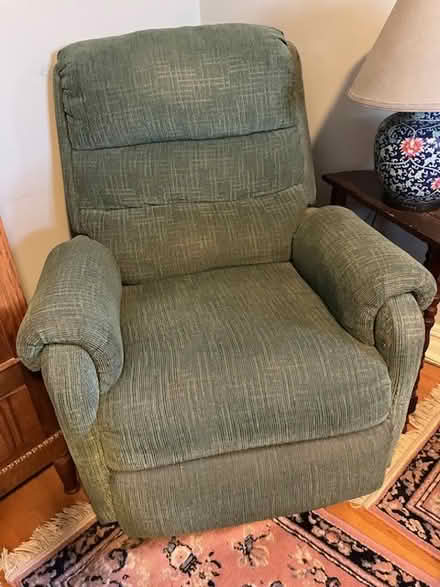 Photo of free Sturdy Teal Green Recliner (Riverdale (north of Inwood)) #1