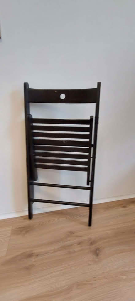 Photo of free Folding chair (wood, black) (Pimlico SW1V) #3