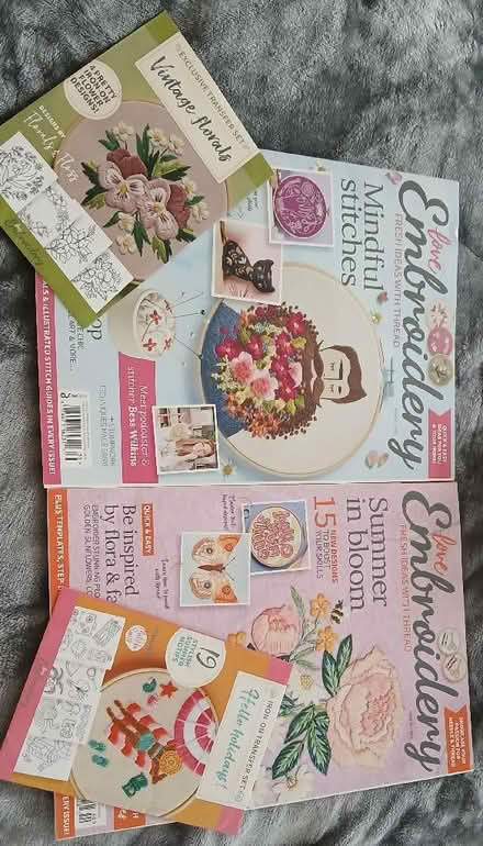 Photo of free 2 x Love Embroidery Magazines complete with free gifts (South Croydon CR2) #1