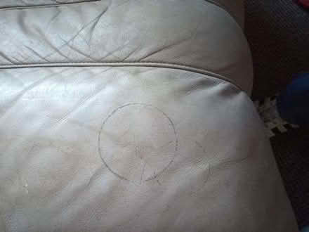 Photo of free Togo Sofa 2-seater in white/cream leather (Heaton Chapel SK4) #3