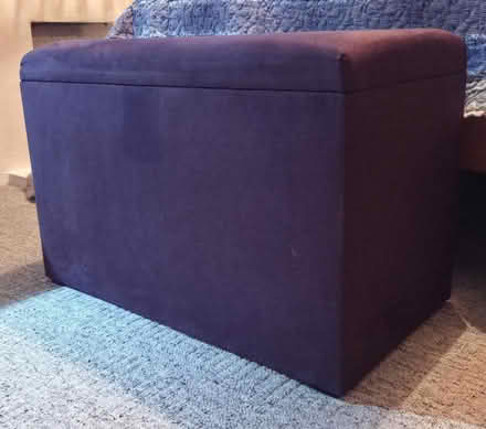 Photo of free Purple velvet Dunelm bedding box/ottoman (Upper Rotcher HD7) #2