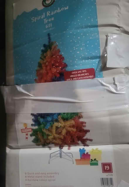 Photo of free 6ft rainbow Christmas tree (WV11) #1