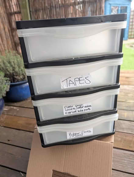 Photo of free Small Plastic Drawers set of 4 (Stewartby MK43) #1