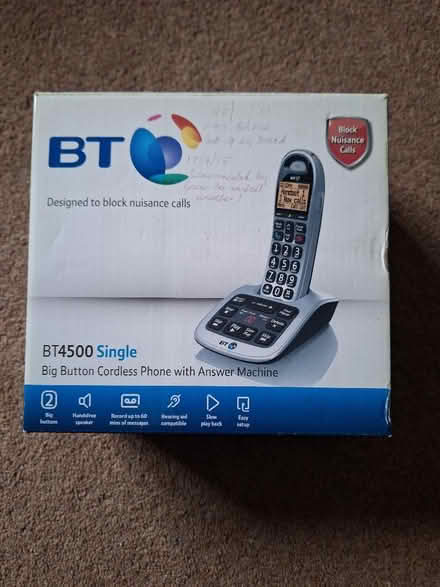 Photo of free Cordless phone with answerphone base station (Waterside HP5) #2