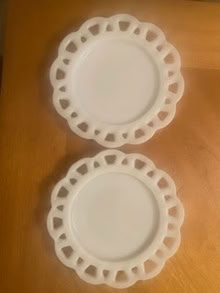 Photo of free Two milk glass plates (Chevy Chase DC) #1