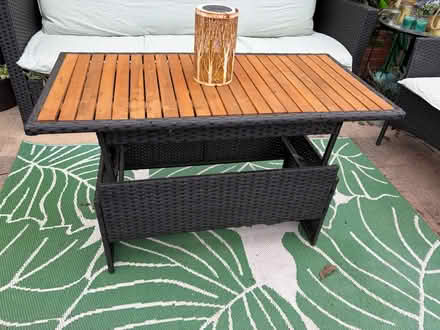 Photo of free Black rattan pvc garden set (Chellaston derby) #1