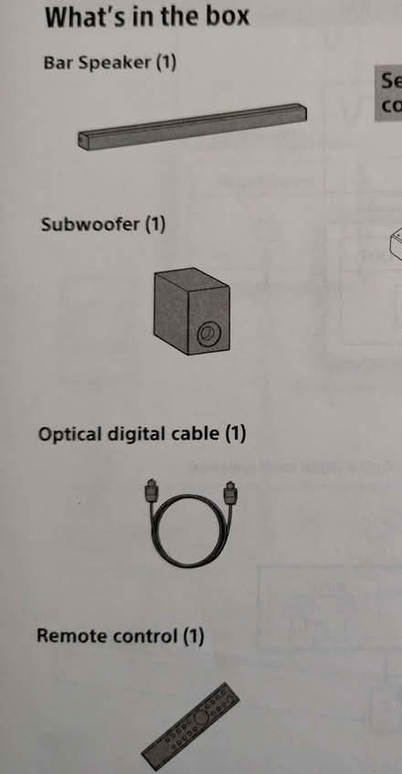 Photo of free Sony Sound Bar and Woofer (Sharmans Cross B91) #1
