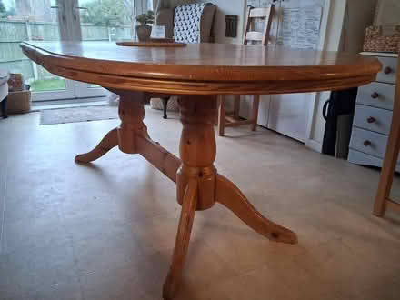 Photo of free Extending wooden Dining Table (Pontesbury) #2