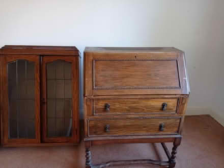 Photo of free Antique Oak Bureau and Bookcase (Petersfield) #1