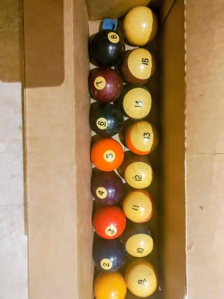 Photo of free Complete Set of Billiard Balls (Rockcrest) #1
