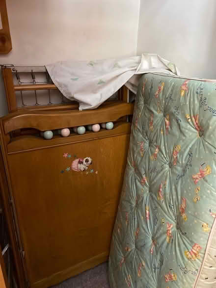 Photo of free 60s era crib, playpen and pram (Easthampton) #2