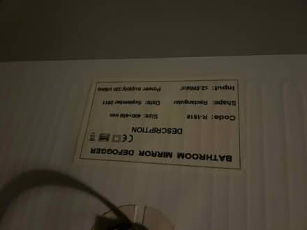 Photo of free Bathroom mirror (Weston Park) #1