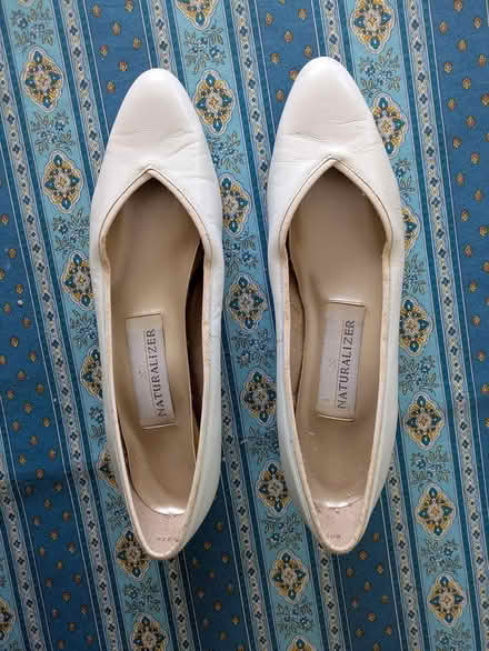 Photo of free Narrow white shoes (near Old Town Gaithersburg) #1