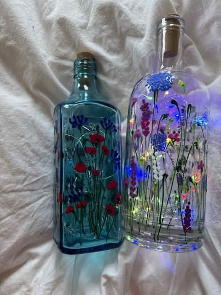 Photo of free Two hand painted light up gin bottles (Old Windsor SL4) #2