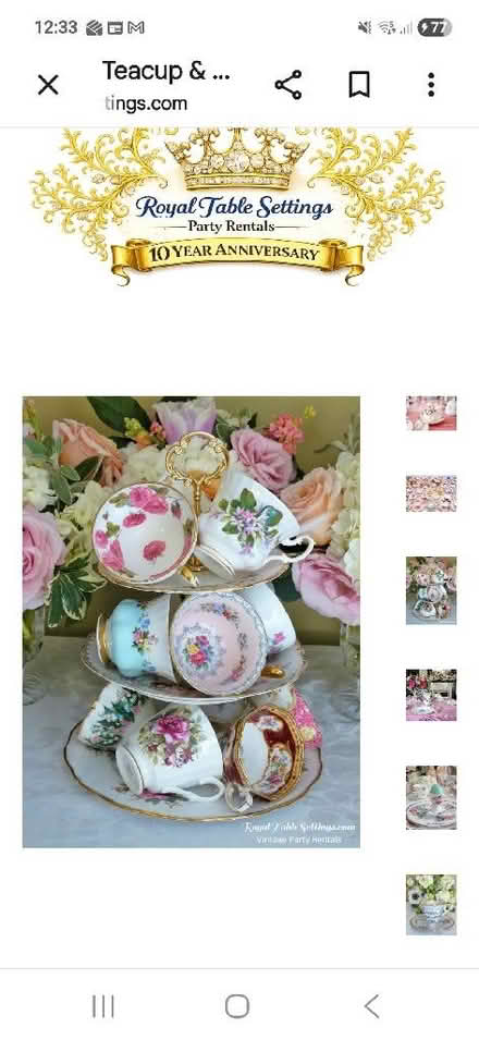 Photo of Vintage style cups, saucers and side plates (Saint Andrew Auckland DL14) #1