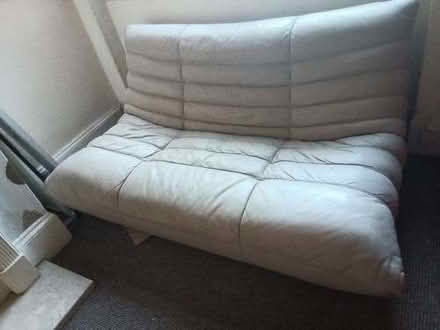 Photo of free Togo Sofa 2-seater in white/cream leather (Heaton Chapel SK4) #4