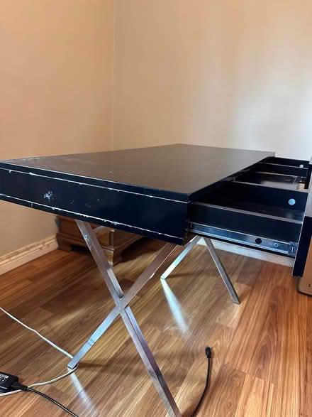 Photo of free Black Desk with Drawers (Near Sunnyvale downtown) #1