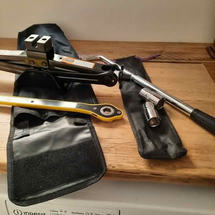 Photo of free Carr tool kit jack/wrenches (Witton le Wear DL15) #1