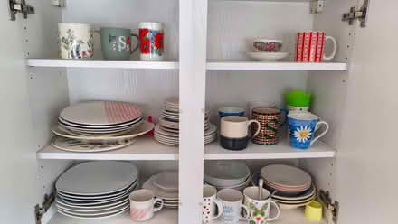 Photo of free Cupboard full of crockery (The Camp AL1) #1