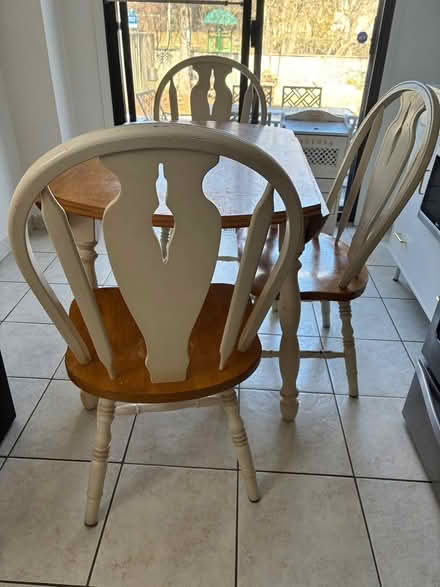 Photo of free Wood Foldable Table with 4 chairs (Near downtown) #4