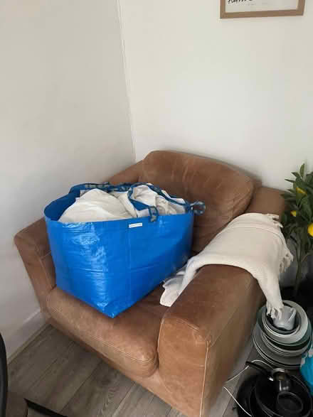 Photo of free Leather armchair and kitchen items (Custom house E16) #2