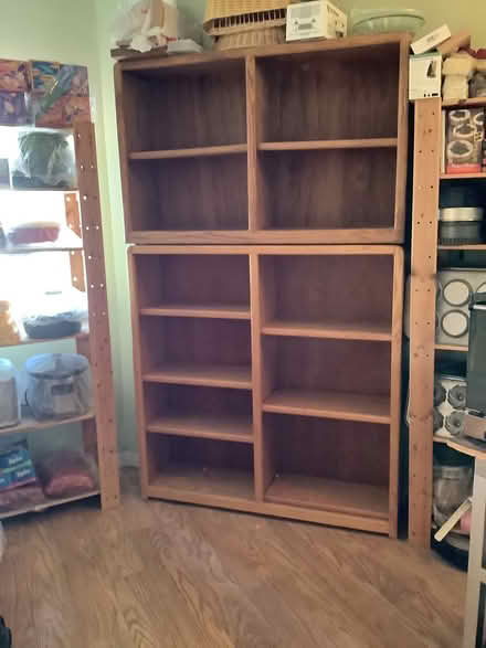 Photo of free 2 wooden bookcases (Redwood shores) #1