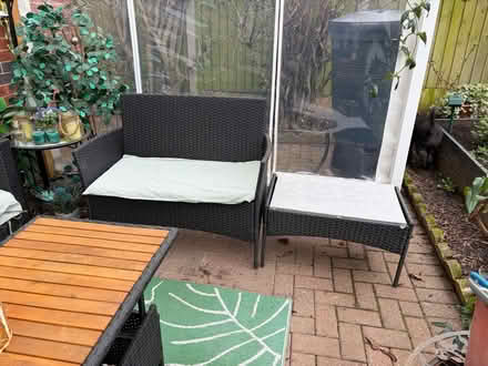 Photo of free Black rattan pvc garden set (Chellaston derby) #2