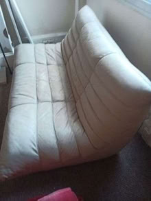 Photo of free Togo Sofa 2-seater in white/cream leather (Heaton Chapel SK4) #2