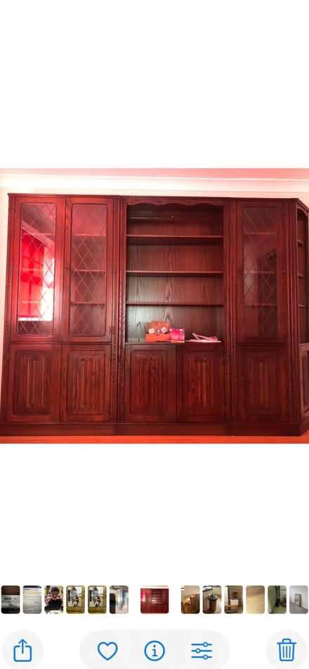 Photo of free Large solid wood bookcase/display unit (Winter's Bridge KT7) #1