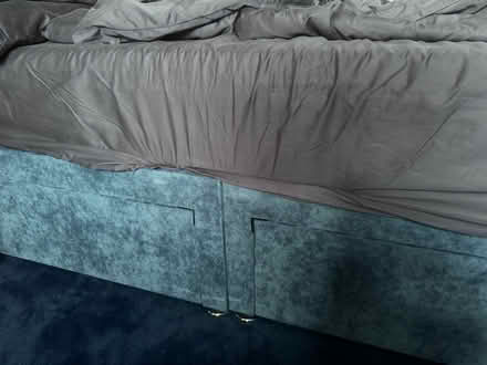Photo of free Divan small double bed in blue (Canvey ss8) #3