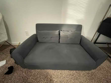 Photo of free Lightly Used Blue Gray Loveseat (South Boulder) #2