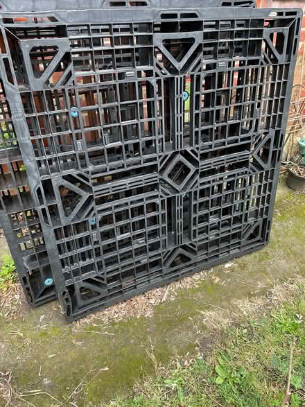 Photo of free Two black pallets approx 42 inches square (Harrogate HG2) #1