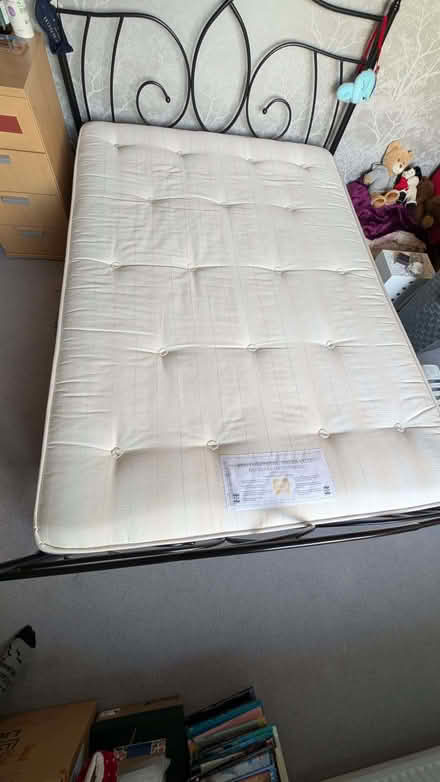 Photo of free Double bed frame and mattress (Liff DD2) #4