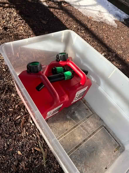 Photo of free Gasoline can x2 - 1gallon (Waltham) #1