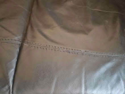 Photo of free Leather sofa, black Italian leather (Shooters hill) #3
