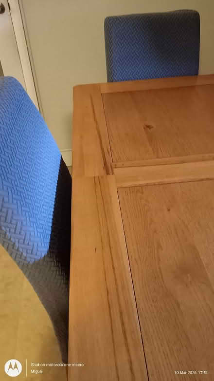 Photo of free Oak table and chairs (Woodley RG5) #2
