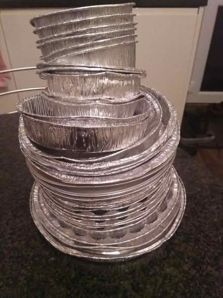 Photo of free Stack of aluminium foil trays - quiches, pies, etc (Millhouses S7) #1