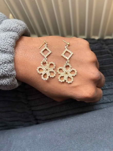 Photo of free Glittering Earrings(used) a pair (Levenshulme M19) #2