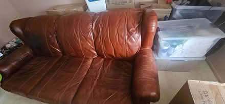 Photo of free leather couch (Near ABT electronics) #3