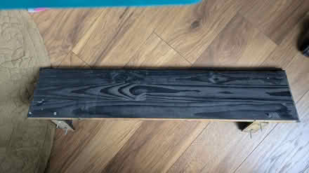 Photo of free Solid pine shelf stained black (CM15 Shenfield) #1