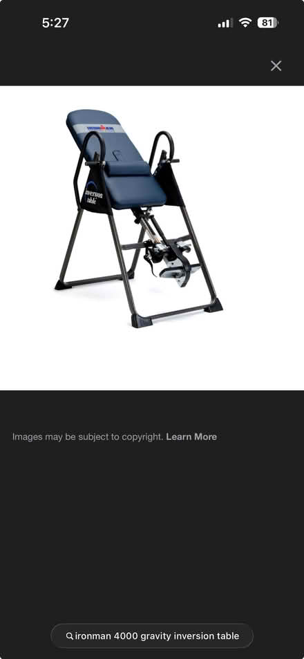 Photo of free Inversion Table (Homewood) #1