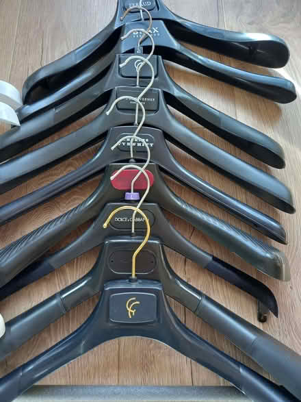 Photo of free 16 Heavy duty hangers for coats, jackets, suits, etc (Claybrooke Parva LE17) #3