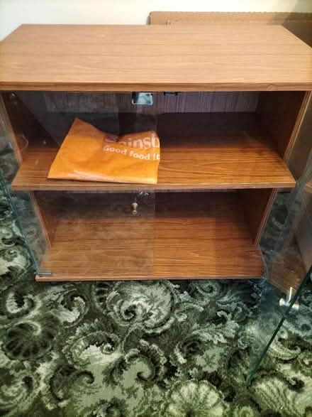 Photo of free Glass Fronted Cabinet. Ex Cond (Hilsea Portsmouth PO2) #1